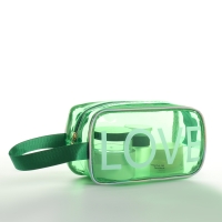 Косметичка на молнии, цвет зелёный Косметичка на молнии, цвет зелёный