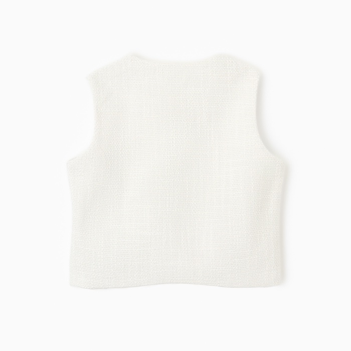 Жилетка для девочки, MINAKU :Party Dress, цвет белый, рост 140 см