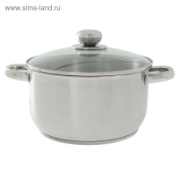 Кастрюля &laquo;Славяна&raquo;, 4 л, d=22 см, капсульное дно, индукция