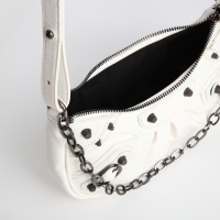 Сумка женская кросс-боди, на молнии, цвет белый Сумка женская кросс-боди, на молнии, цвет белый