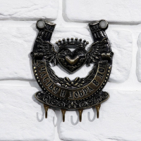 Ключница настенная-подкова &laquo;Счастья и добра&raquo;, 10,3 х 12,5 см.