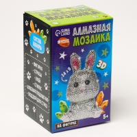 Алмазная мозаика на фигурке для детей «Милый зайчик», полное заполнение Алмазная мозаика на фигурке для детей «Милый зайчик», полное заполнение
