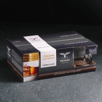 Набор стаканов для виски &laquo;Поло&raquo;, 310 мл, 6 шт, цвет напыления серебряный