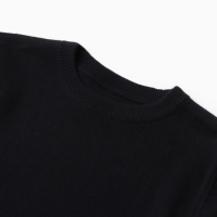 Джемпер для мальчика школьный, цвет чёрный, рост 140 см