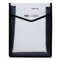 Папка-конверт на кнопке А4, 500 мкр, с расширением, вертикальная, карман для визиток, МИКС Папка-конверт на кнопке А4, 500 мкр, с расширением, вертикальная, карман для визиток, МИКС