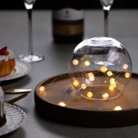 Гирлянда «Нить» 2 м роса с насадками «Шарики», IP20, нить серебристая, 20 LED 4.6 В, батарейки AG13x3 (в комплекте), 3 режима, свечение тёплое белое Гирлянда «Нить» 2 м роса с насадками «Шарики», IP20, нить серебристая, 20 LED 4.6 В, батарейки AG13x3 (в комплекте), 3 режима, свечение тёплое белое