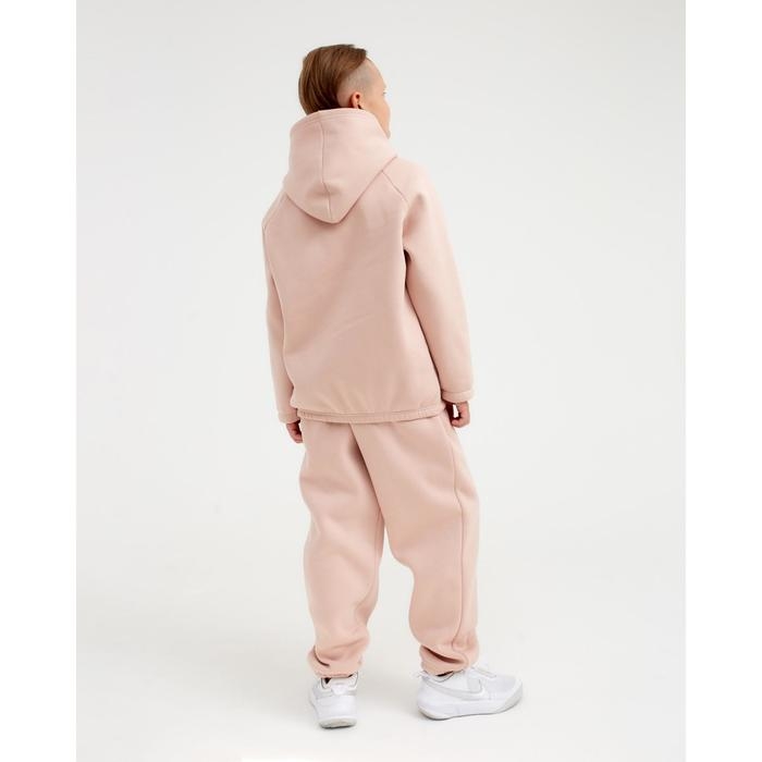 Худи детское MINAKU: Basic Line KIDS цвет пудровый, рост 122