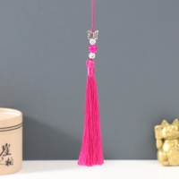 Подвеска текстиль, металл "Бабочка" фуксия 1х1,2х16,5 см Подвеска текстиль, металл "Бабочка" фуксия 1х1,2х16,5 см