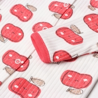 Комбинезон детский (3 шт.), цвет жёлтый/красный/зелёный, рост 62 см