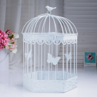 Клетка шестиугольная "Бабочки", 23х40см, белая Клетка шестиугольная "Бабочки", 23х40см, белая