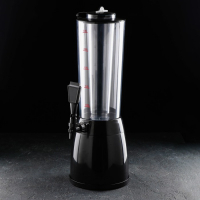 Башня пивная с ёмкостью для льда &laquo;Меркурий&raquo;, 2,5 л, цвет чёрный