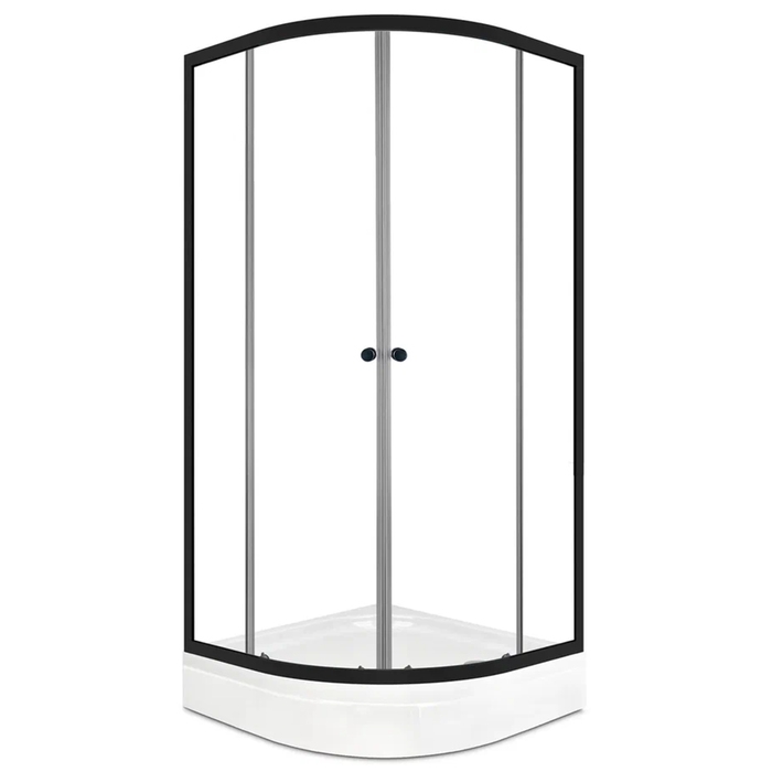 Душевое ограждение Domani-Spa Delight 99 V1.2,прозрачное стекло,поддон 15 см,90х90см,графит Душевое ограждение Domani-Spa Delight 99 V1.2,прозрачное стекло,поддон 15 см,90х90см,графит