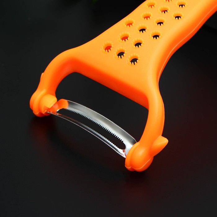 Овощечистка универсальная 6 в 1 Доляна, 20&times;10 см, цвет МИКС