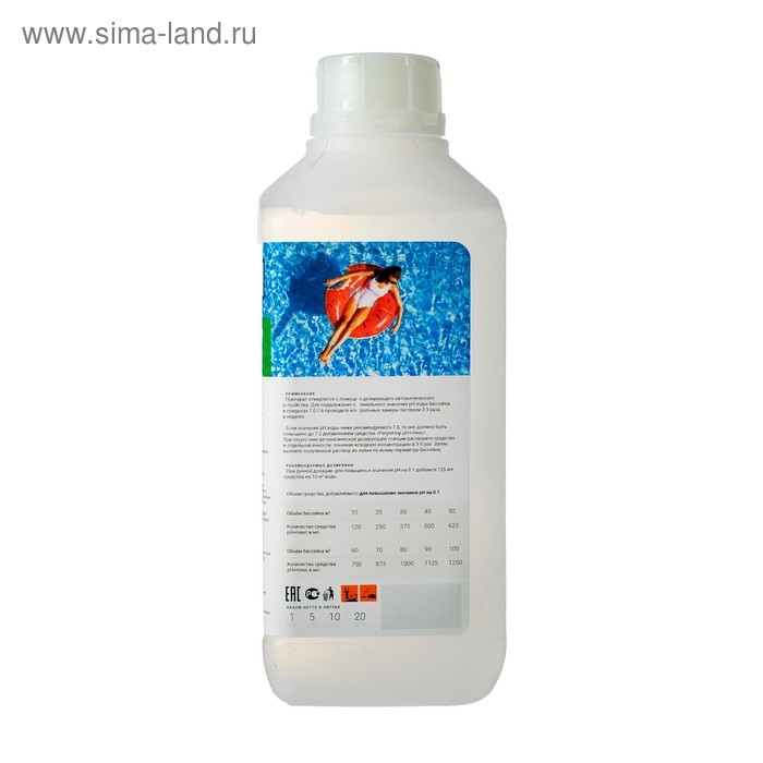 Средство для повышения уровня ph Средство для повышения уровня ph "Супер-Пул плюс", 1 л