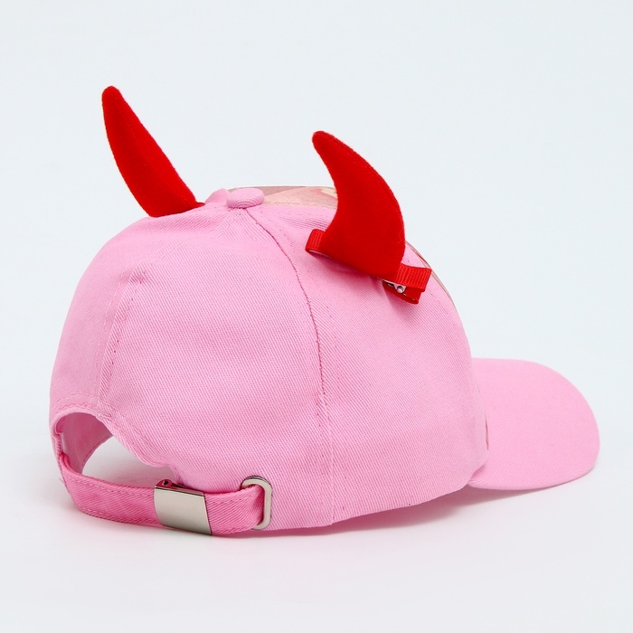 Кепка детская для девочки &laquo;Чертенок&raquo; аниме с заколками, р-р 52-54 5-7 лет