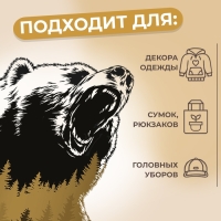 Термотрансфер &laquo;Дикий медведь&raquo;, 18,6 &times; 20,3 см, цена за 1 лист