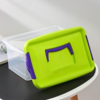 Контейнер для хранения с крышкой, 4 л, 29&times;19&times;13 см, цвет салатовый