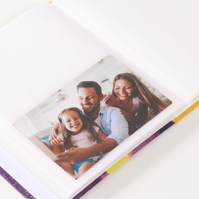 Фотоальбом на 200 фото 10х15 см, пластик. листы "Cosmo sketch" Огоньки