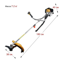 Триммер бензиновый ТУНДРА, Easy-start, леска/нож, 52 см3, 2.3 л.с., в двух коробках Триммер бензиновый ТУНДРА, Easy-start, леска/нож, 52 см3, 2.3 л.с., в двух коробках