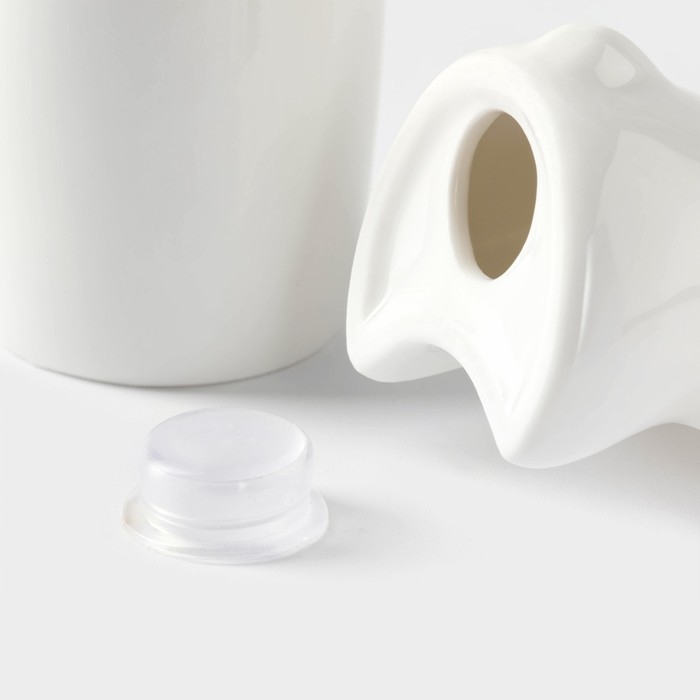 Набор фарфоровый для специй на бамбуковой подставке BellaTenero &laquo;Заяц с морковкой&raquo;, 2 предмета: солонка 50 мл, перечница 40 мл, цвет белый