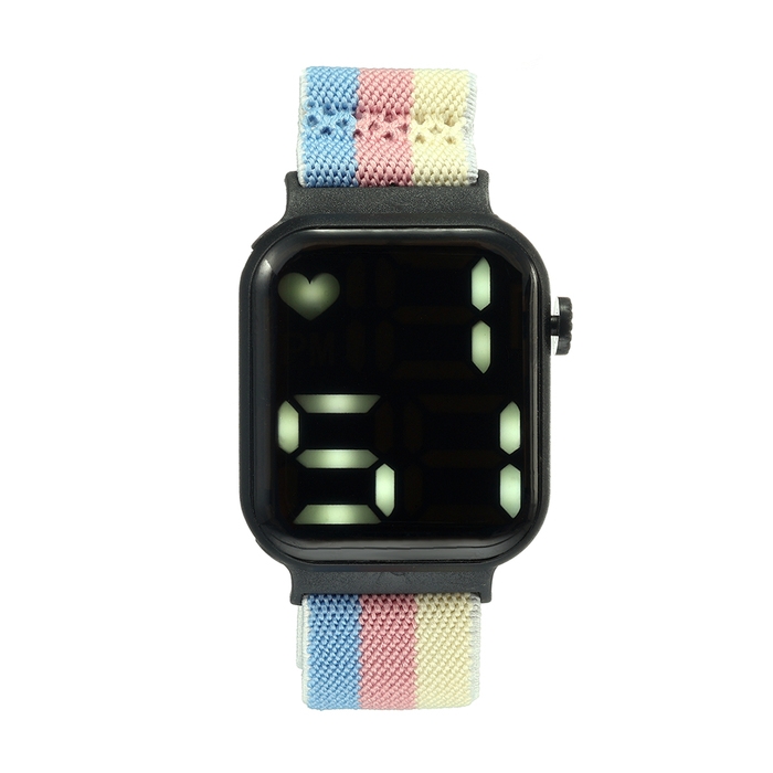 Часы наручные электронные с ремешком из текстиля Часы наручные электронные с ремешком из текстиля