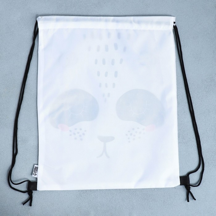 Мешок для обуви &laquo;Красотка панда&raquo;  с дополнительными элементами, 30 х 40 см