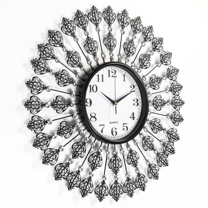 Часы настенные интерьерные большие Часы настенные интерьерные большие "Сияние", бесшумные, d-57 см, циферблат 22 см