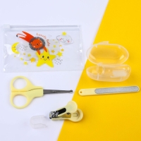 Набор маникюрный детский &laquo;Наше Чудо&raquo;, 4 предмета: ножнички, книпсер, пилочка, щётка