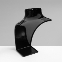 Бюст для украшений, 13,5×10,5×20 см, h=20 см, цвет чёрный, глянцевый Бюст для украшений, 13,5×10,5×20 см, h=20 см, цвет чёрный, глянцевый