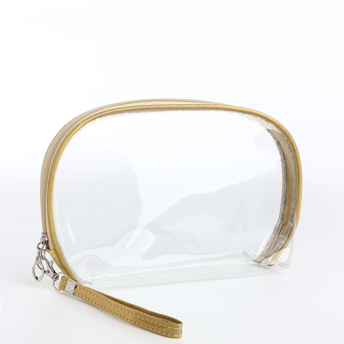 Набор косметичек 3 в 1 на молнии, цвет коралловый