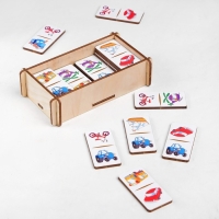 Домино &laquo;Транспорт&raquo;, 28 элементов, размер плашки: 3х6х0.4 см