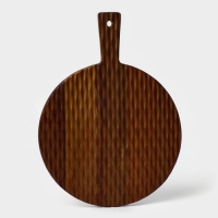 Доска разделочная с ручкой &laquo;Рельеф&raquo;, 40&times;30&times;1,5 см, акация