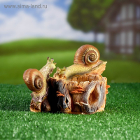Садовая фигура "Улитки-кормушки" 24х15х14см Садовая фигура "Улитки-кормушки" 24х15х14см