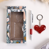 Набор подарочный 2в1 (ручка, брелок сердечко) Набор подарочный 2в1 (ручка, брелок сердечко)