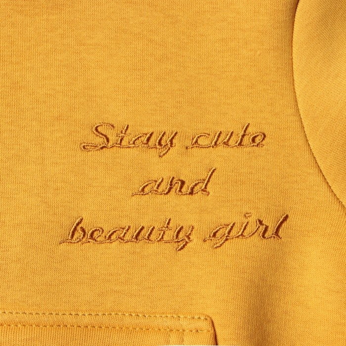 Свитшот детский НАЧЕС, цвет горчичный, рост 116 см