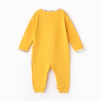 Комбинезон детский (3 шт.), цвет оранжевый/леопард/белый, рост 86 см