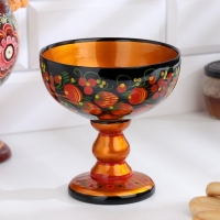 Конфетница,  14,5&times;15 см, хохлома