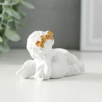 Сувенир полистоун "Белоснежный ангел обнимает сердечко с узорами" 9х4,5х5 см Сувенир полистоун "Белоснежный ангел обнимает сердечко с узорами" 9х4,5х5 см