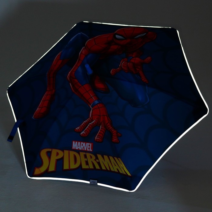 Зонт детский. Человек паук, синий, 6 спиц d=90 см Зонт детский. Человек паук, синий, 6 спиц d=90 см