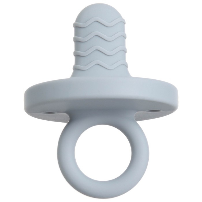 Прорезыватель - пустышка силиконовый, цвет синий/серый, Mum&Baby Прорезыватель - пустышка силиконовый, цвет синий/серый, Mum&Baby