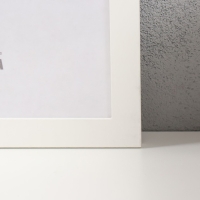 Фоторамка МДФ (100) 40Х50 см, цвет белый (пластиковый экран)