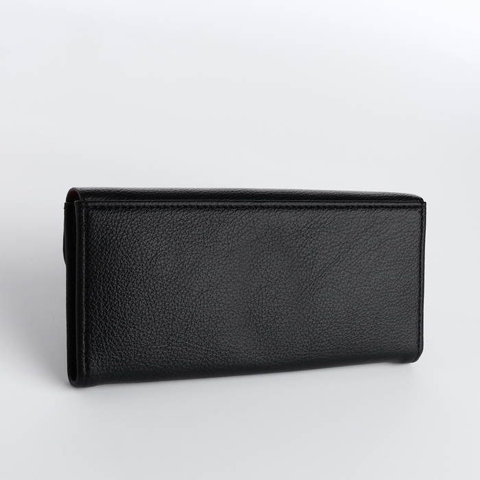Кошелёк женский на магните, цвет чёрный Кошелёк женский на магните, цвет чёрный