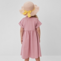 Платье для девочки MINAKU: Cotton Collection цвет сиреневый, рост 104