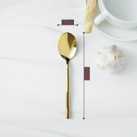 Ложка столовая из нержавеющей стали Magistro Kolos, длина 19,5 см, цвет золотой Ложка столовая из нержавеющей стали Magistro Kolos, длина 19,5 см, цвет золотой