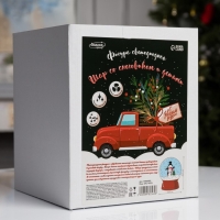 Светодиодная фигура &laquo;Шар со снеговиком&raquo; 21.5 &times; 26.5 &times; 21.5 см, пластик, батарейки ААх3 (не в комплекте), USB, свечение белое