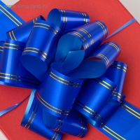 Бант-шар №5 "Золотые полосы", цвет синий Бант-шар №5 "Золотые полосы", цвет синий