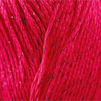 Пряжа "Блестящее лето" 95% мерсериз.хлопок, 5% метанит 380м/100гр (439-Малиновый)