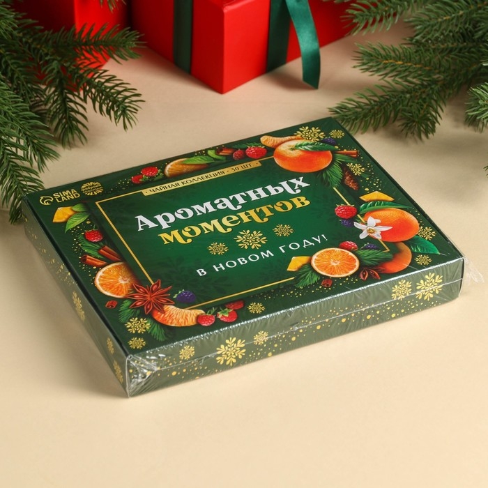 Чайная коллекция &laquo;Ароматных моментов&raquo;, 54 г (30 пакетиков х 1,8 г).