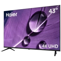 Телевизор Haier SMART TV S1, 43", 3840x2160, DVB-T/T2/C/S2, HDMI 4, USB 2, Smart TV, чёрный Телевизор Haier SMART TV S1, 43", 3840x2160, DVB-T/T2/C/S2, HDMI 4, USB 2, Smart TV, чёрный
