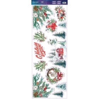 Виниловые наклейки на окна «Новогодняя деревушка», многоразовые, 70 х 25 см, Новый год Виниловые наклейки на окна «Новогодняя деревушка», многоразовые, 70 х 25 см, Новый год